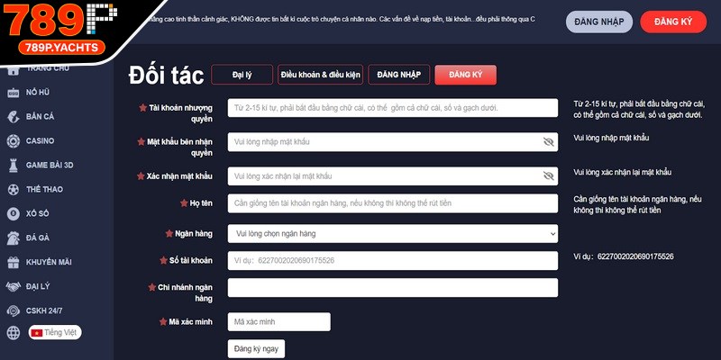 Hướng dẫn các bước mở đại lý 789p siêu nhanh