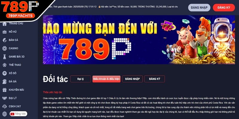 Hoàn tất đăng ký đại lý 789p nhanh chóng