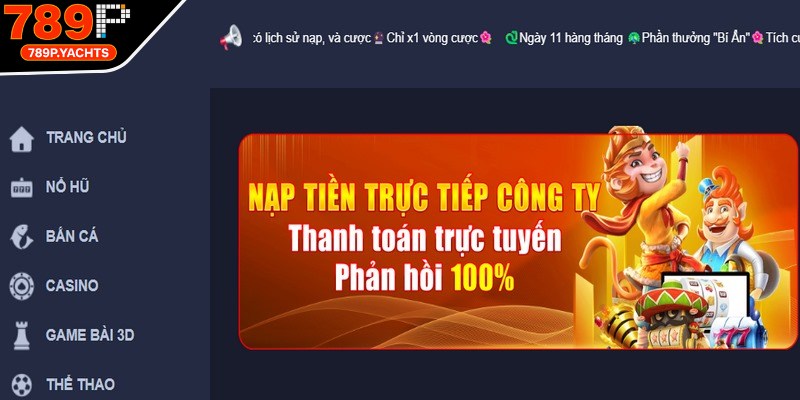 Lựa chọn hình thức nạp tiền do nhà cái đã cung cấp